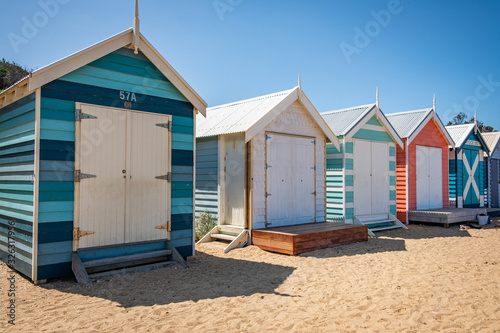 Brighton Beach Huts in Melbourne Victoria 