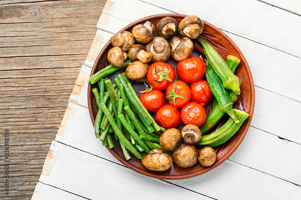 Freshly grilled vegetables Freshly grilled vegetables