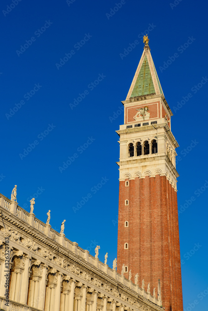 St Mark's Campanile in Venice, Italy