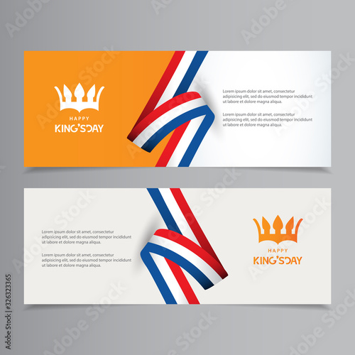 Happy King's Day Celebration Vector Template Design Illustration