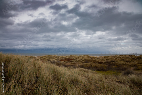 Sand dunes and sky