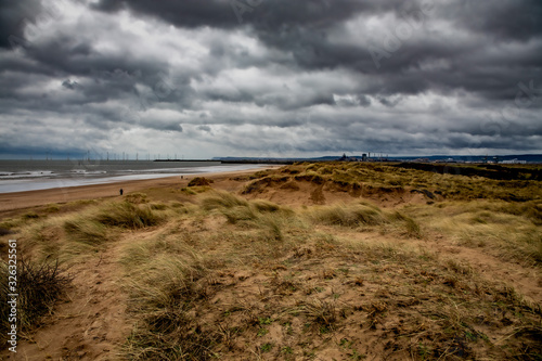 Sand dunes and sky