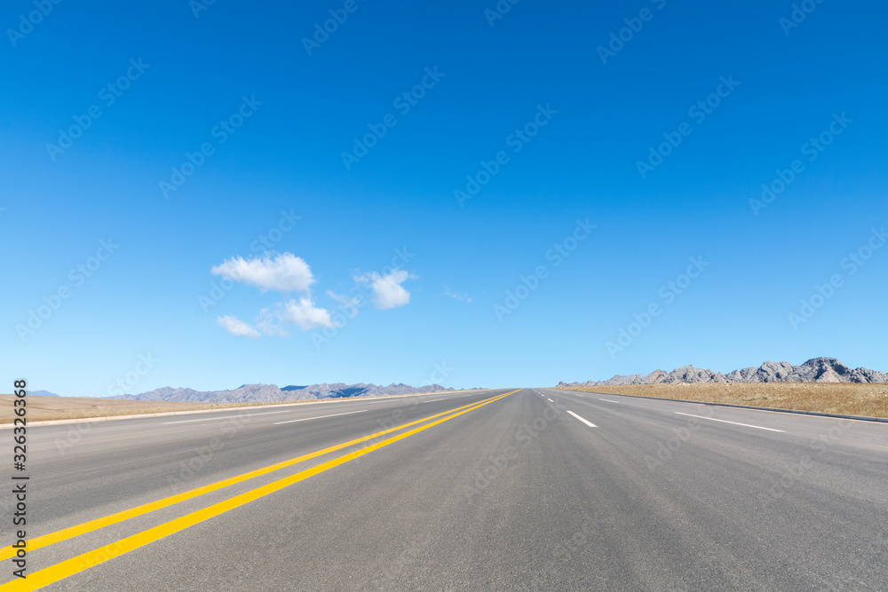 road and pure sky