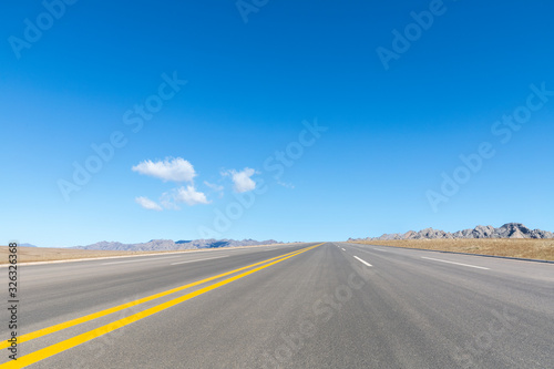 road and pure sky