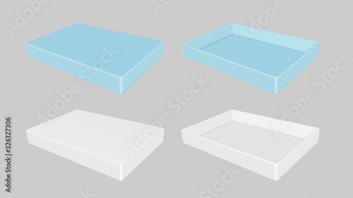 Wallpaper Mural Color rectangular package for snacks, food and chocolate. Open box Torontodigital.ca