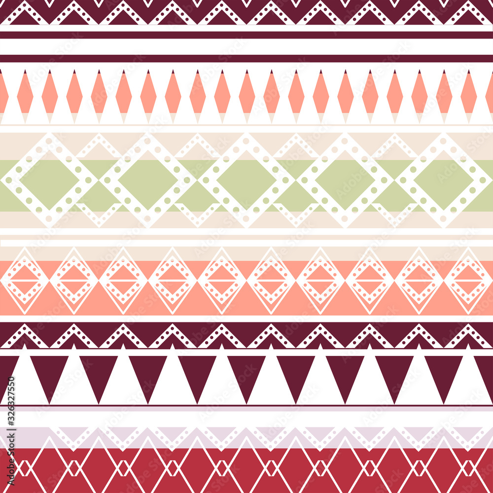 Seamless vector tribal texture set. Tribal seamless texture. Boho stripes. Striped vintage boho fashion style pattern background with tribal shape elements. Seamless vector tribal texture set. Tribal seamless texture. Boho stripes. Striped vintage boho fashion style pattern background with tribal shape elements.