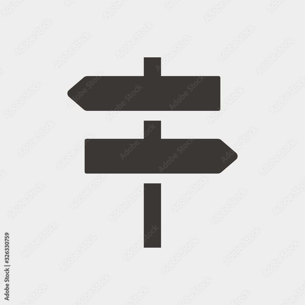 direction post icon vector illustration and symbol for website and graphic design direction post icon vector illustration and symbol for website and graphic design