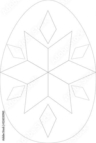Easter egg with decoration
