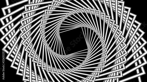 Wallpaper Mural Abstract CGI motion background with rotated expanding/collapsing metallic squares (full HD 1920x1080, 30 fps). Torontodigital.ca