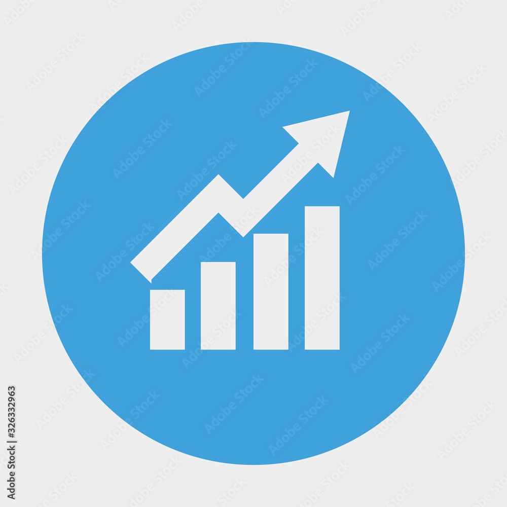 rising graph icon vector illustration and symbol for website and graphic design rising graph icon vector illustration and symbol for website and graphic design