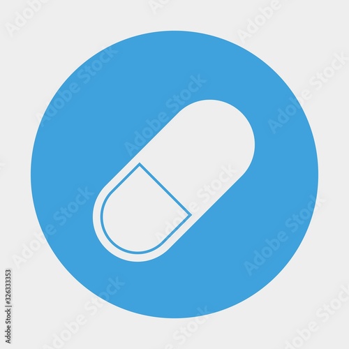 tablet medicine icon vector illustration and symbol for website and graphic design