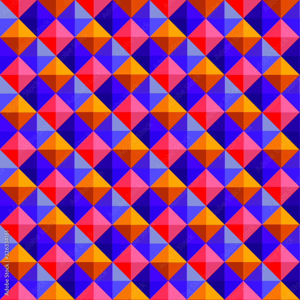 Seamless vector pattern with colorful rhombs