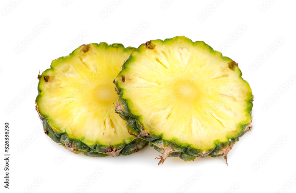 pineapple with slices an isolated Clipping Path pineapple with slices an isolated Clipping Path