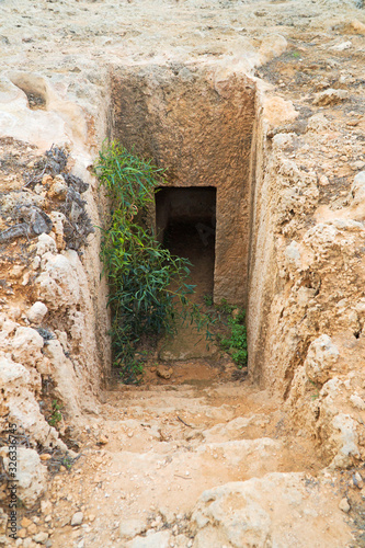 Makronissos Ancient Tombs in Ayia Napa, Cyprus. photo