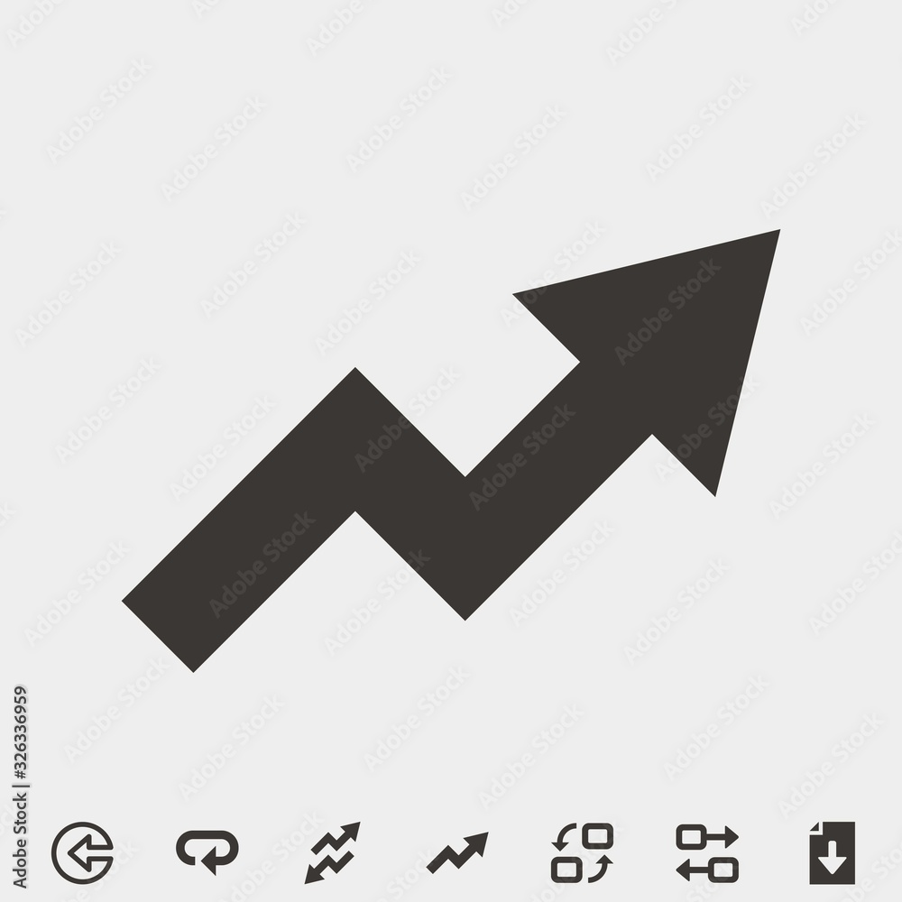 rising graph icon vector illustration and symbol for website and graphic design rising graph icon vector illustration and symbol for website and graphic design