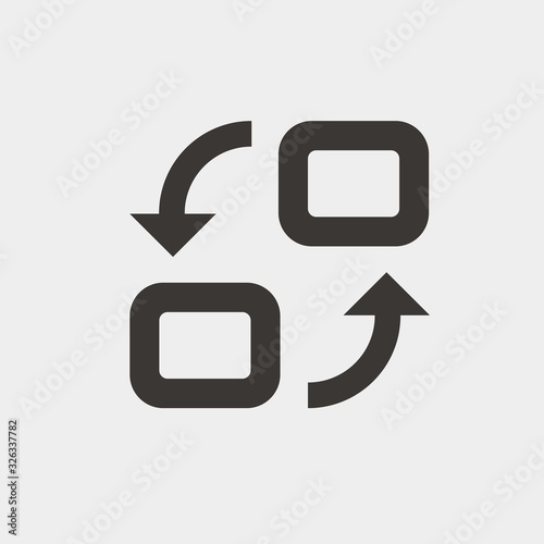 substitute icon vector illustration and symbol for website and graphic design