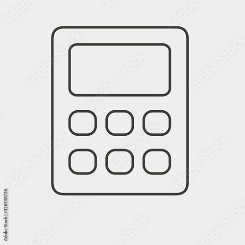 calculator icon vector illustration and symbol for website and graphic design