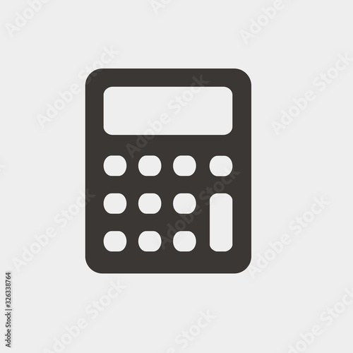 calculator icon vector illustration and symbol for website and graphic design
