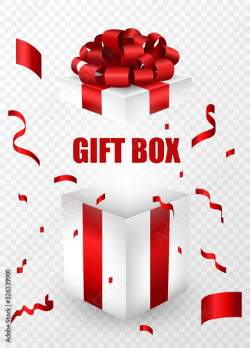 Opened realistic gift 