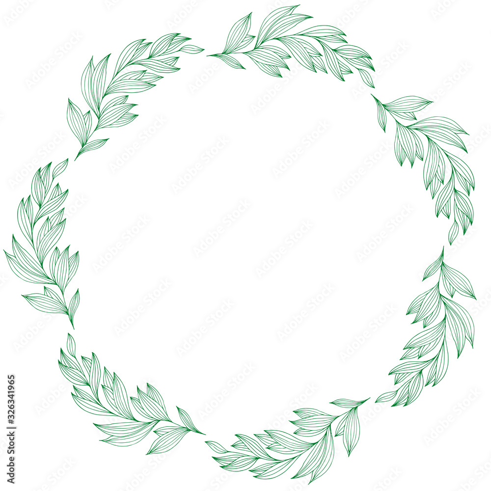 Spring branch wreath in hand drawn style, great design for any purposes. Romantic design. Vector sketch. Beautiful vector illustration. Spring decoration. Beautiful hand drawn branch. Doodle. Spring branch wreath in hand drawn style, great design for any purposes. Romantic design. Vector sketch. Beautiful vector illustration. Spring decoration. Beautiful hand drawn branch. Doodle.