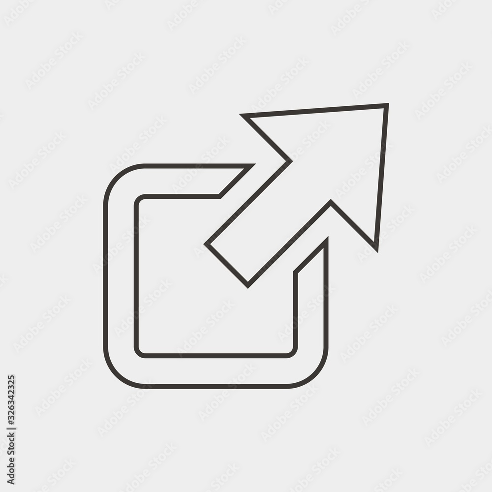 share icon vector illustration and symbol for website and graphic design share icon vector illustration and symbol for website and graphic design