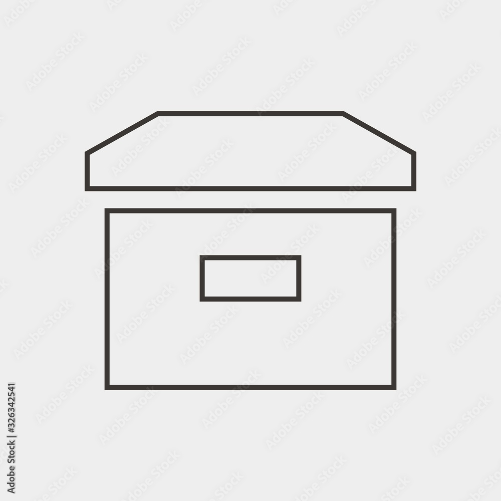 storage box icon vector illustration and symbol for website and graphic design storage box icon vector illustration and symbol for website and graphic design