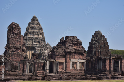 Phimai castle are Khmer art in Korat province of Thailand.