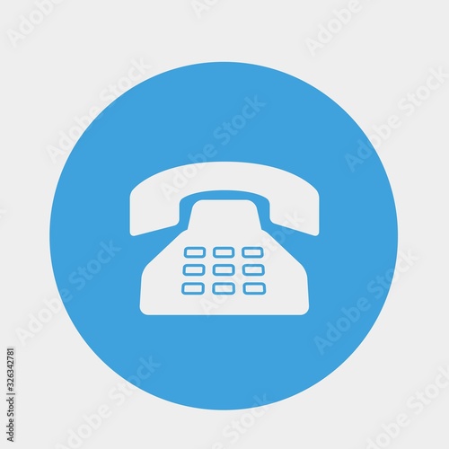 telephone icon vector illustration and symbol for website and graphic design