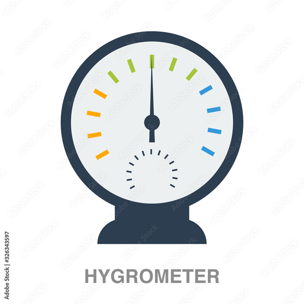 hygrometer flat icon on white transparent background. You can be used black ant icon for several purposes. hygrometer flat icon on white transparent background. You can be used black ant icon for several purposes.