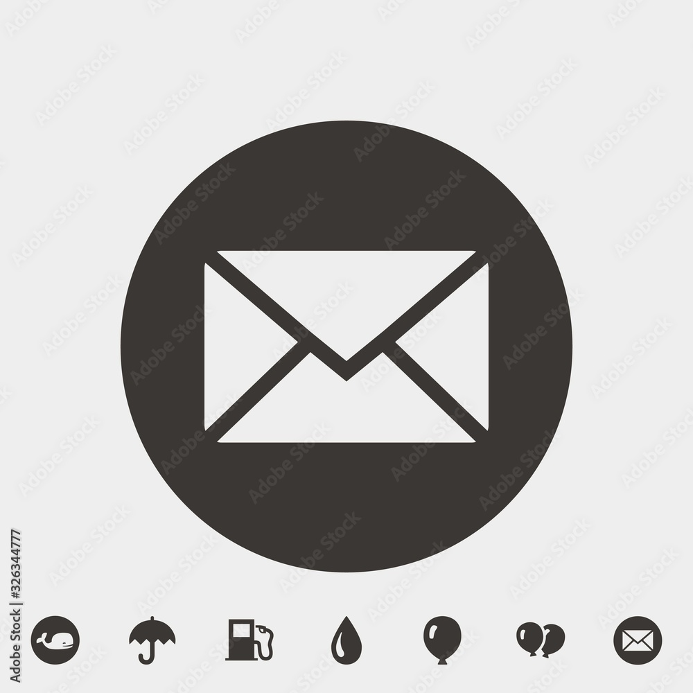 envelope icon vector illustration and symbol for website and graphic design