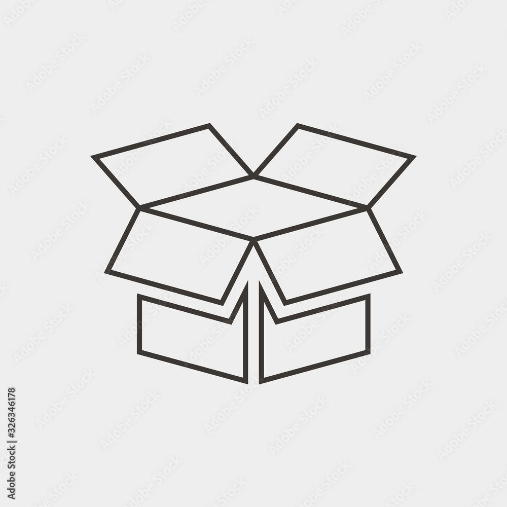 open box icon vector illustration and symbol for website and graphic design open box icon vector illustration and symbol for website and graphic design