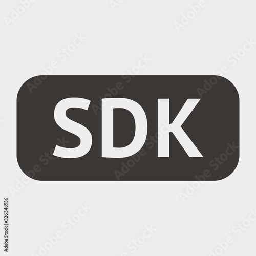 SDK icon vector illustration and symbol for website and graphic design