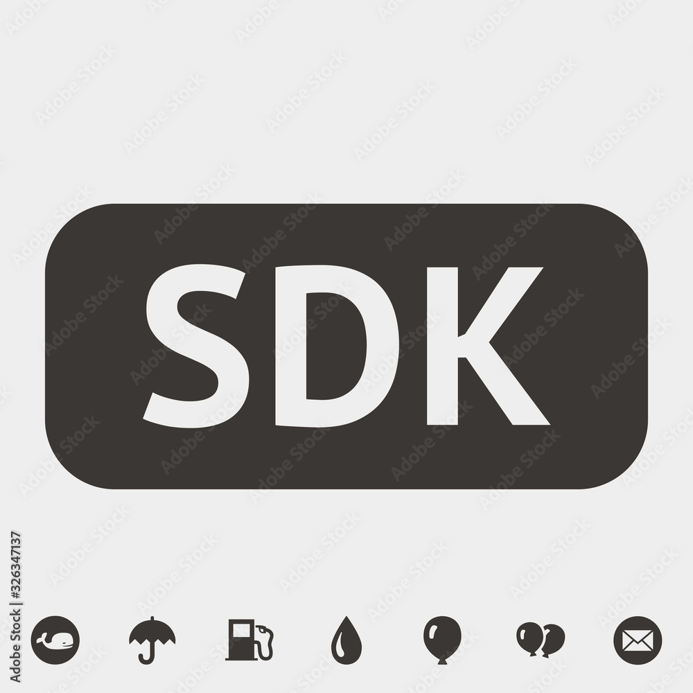 SDK icon vector illustration and symbol for website and graphic design