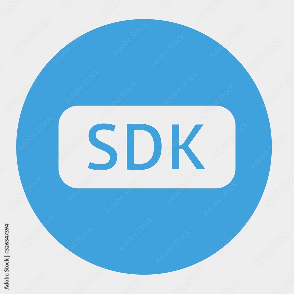 SDK icon vector illustration and symbol for website and graphic design SDK icon vector illustration and symbol for website and graphic design