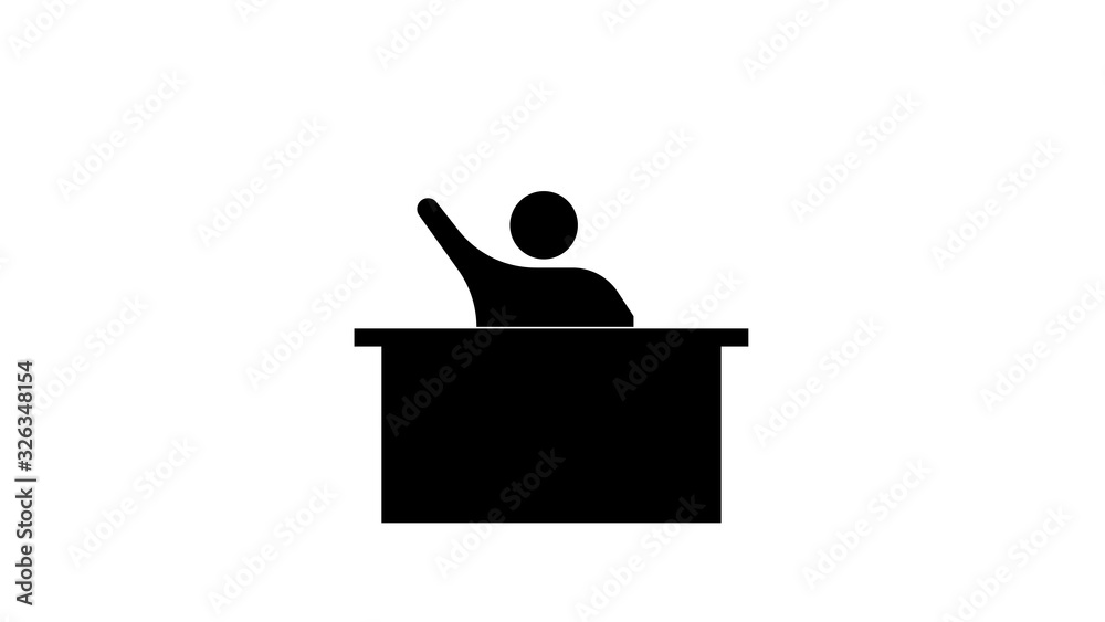 Customer Service Icon - User With Headphone Customer Service Icon - User With Headphone