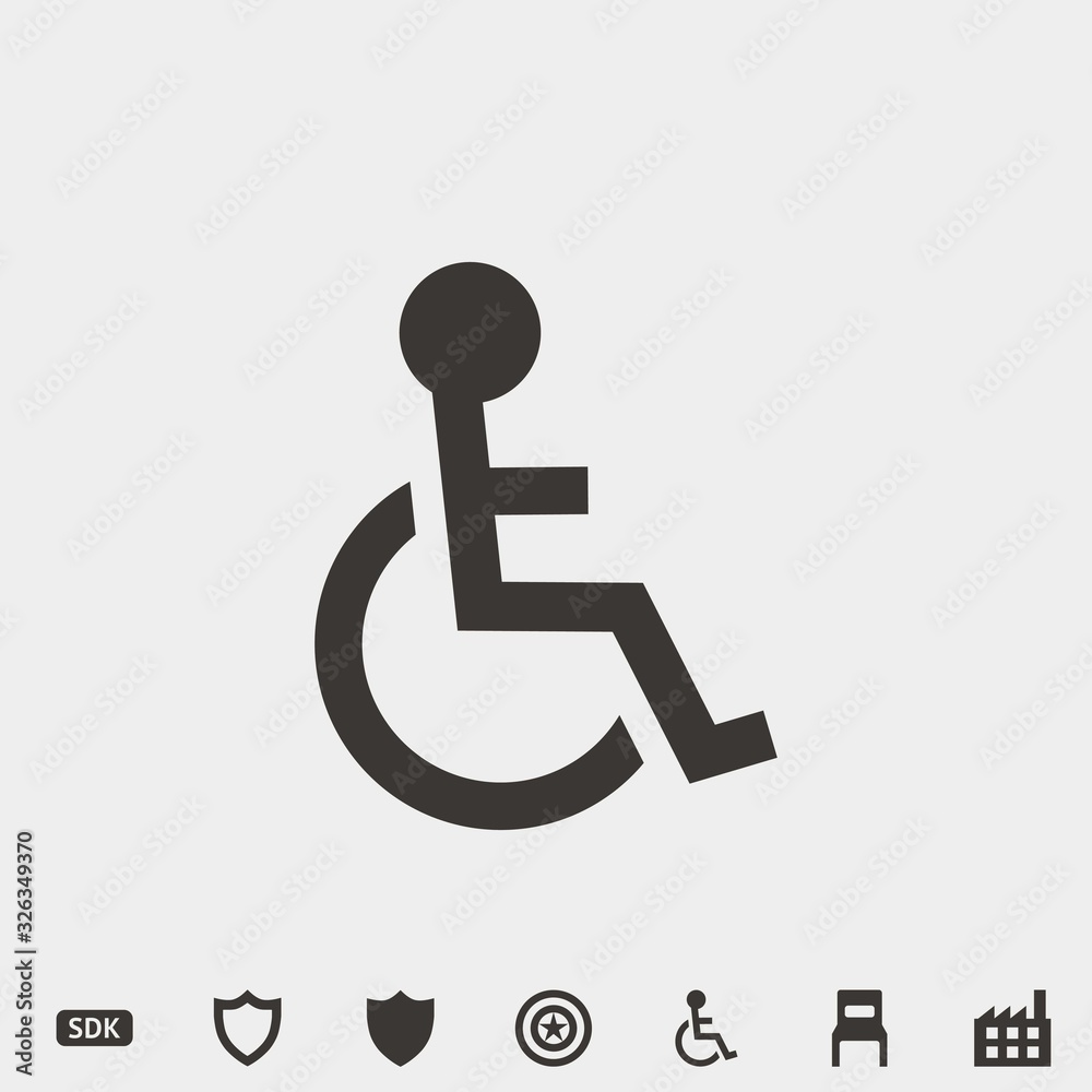 wheel chair icon vector illustration and symbol for website and graphic design wheel chair icon vector illustration and symbol for website and graphic design