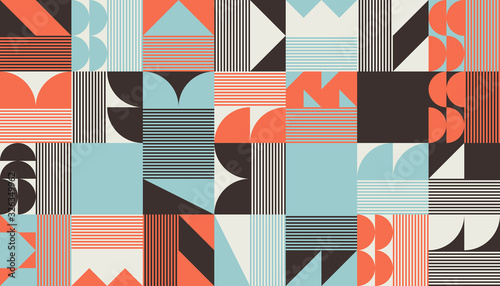 Brutalism Design Abstract Vector Pattern