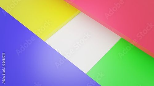 abstract geometric shape,Scene with abstract background, 3d render