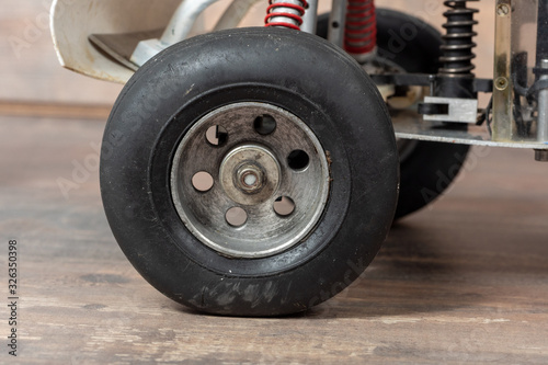 detail of off road RC car wheel