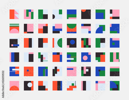 Bauhaus Abstract Vector Shapes Collection