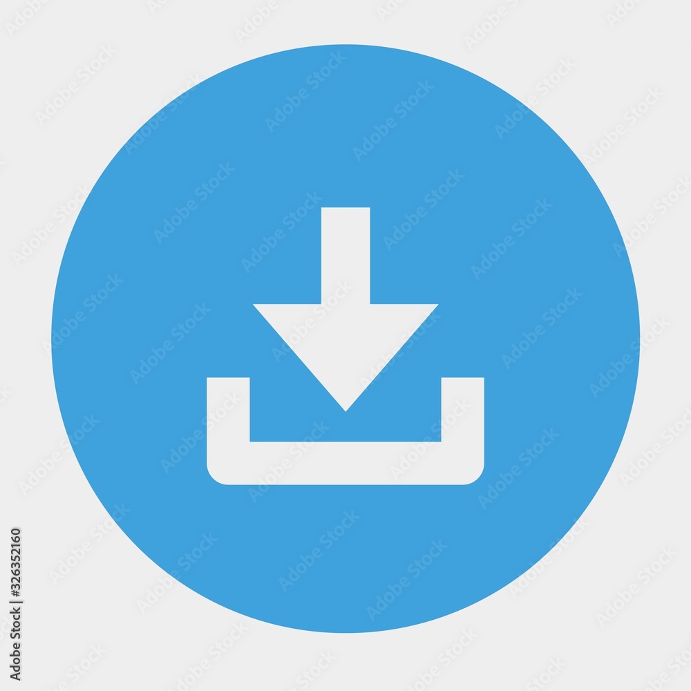 download icon vector illustration and symbol for website and graphic design