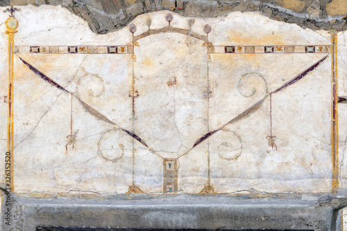 Oplontis Villa of Poppea - decoration in IV style