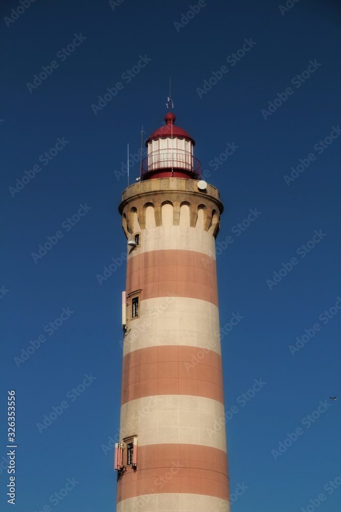 Beautiful and colossal Aveiro beach lighthouse Beautiful and colossal Aveiro beach lighthouse