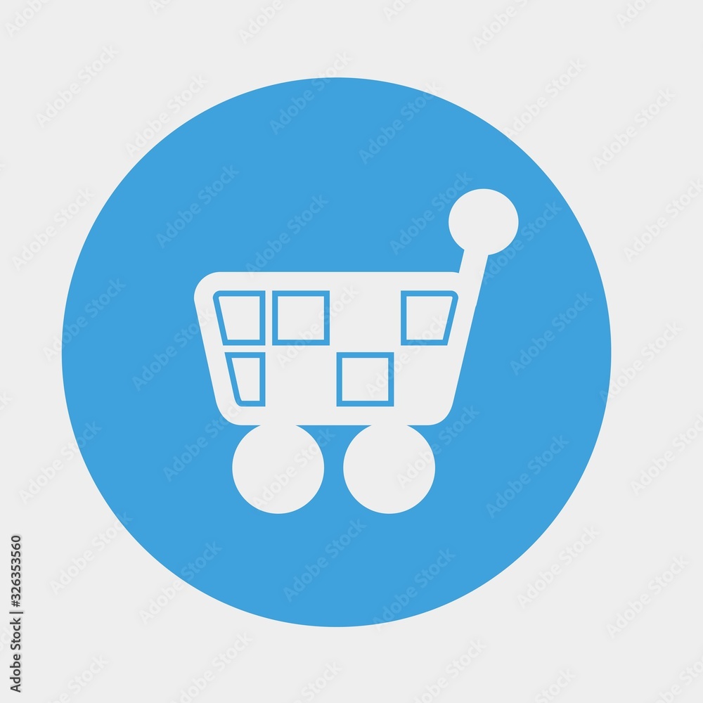 shopping trolley icon vector illustration and symbol for website and graphic design shopping trolley icon vector illustration and symbol for website and graphic design