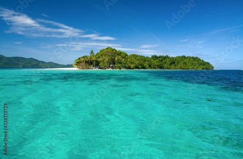 tropical island in sea