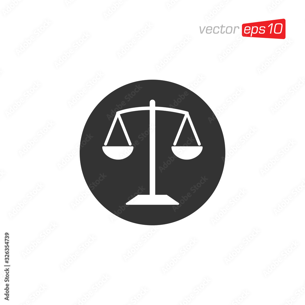 Scales Icon Design Vector Template Scales Icon Design Vector Template