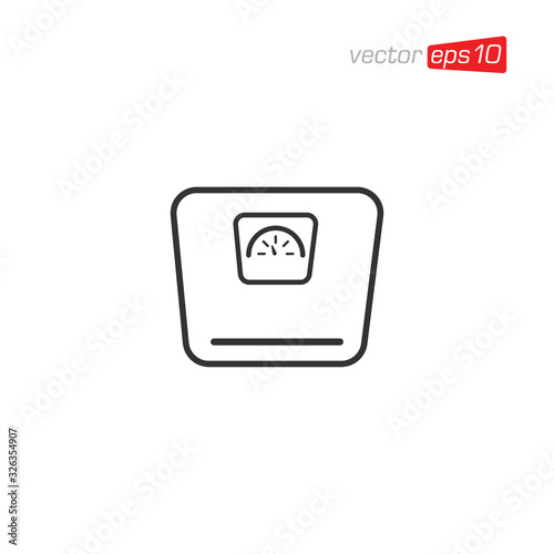 Scales Icon Design Vector Template