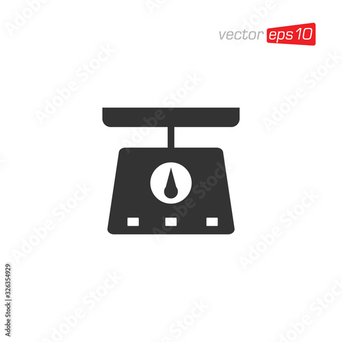 Scales Icon Design Vector Template