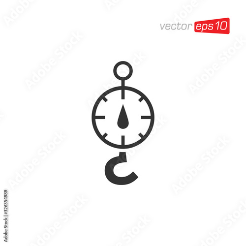 Scales Icon Design Vector Template