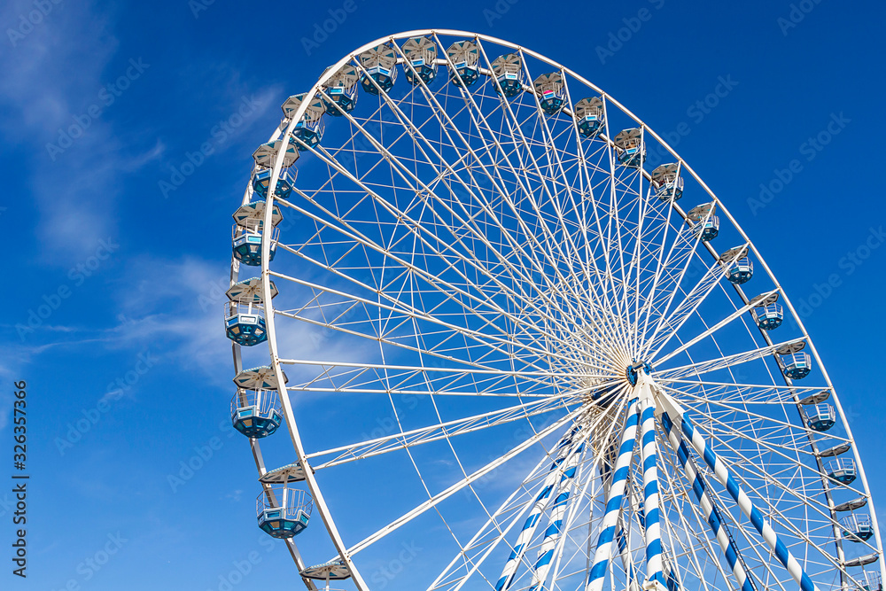 The big Ferris wheel in San Sebastian city, Spain The big Ferris wheel in San Sebastian city, Spain
